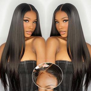 Raw Vietnamese <b>Hair</b> Glueless Full Lace Front,Natural Pre Plucked 13x4 HD Lace Frontal Wigs,6x6 Raw <b>Hair</b> HD Lace Frontal Wigs - Product Image 2