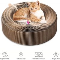 Lit pour chat, griffoir, salon, maison pliable en papier ondulé alvéolé pour chaton, accessoire pour animaux de compagnie, décoration intérieure