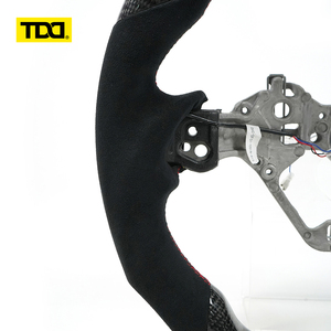 Volante Deportivo TDD Real de Fibra de Carbono Negra con LED, Compatible con TOYOTA GT86 - Product Image 4