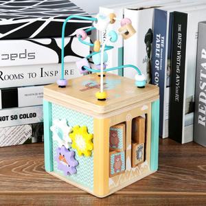 Boîte de rangement en bois pour jouets, cube d'activités en bois, <span class=keywords><strong>jouet</strong></span> éducatif de haute qualité pour les tout-petits, jouets de puzzle pour l'éducation précoce des enfants - Product Image 4