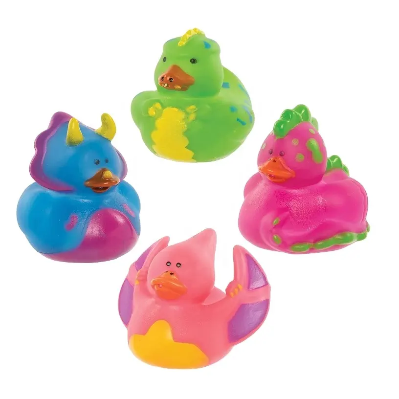 Colorful Rubber Duck Family Squeak Ducks Baby Shower Toy Jeep Ducks for Toddlers Boys Girls