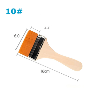 <span class=keywords><strong>Pinceau</strong></span> à <span class=keywords><strong>peinture</strong></span> en nylon Art <span class=keywords><strong>Pinceau</strong></span> à l'huile avec manche en bois pour barbecue, art, mur, bricolage - Product Image 5