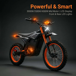 KMS Moto Elettrica 72V 4500W con Motore Centrale Brushless ad Alta Potenza, 60-75km/h, Freno Idraulico, Moto da Fuoristrada - Product Image 5