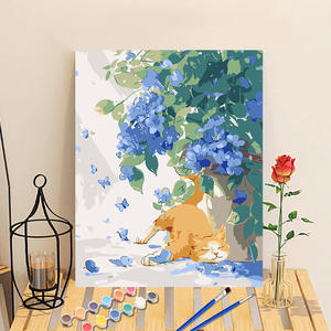 Fait à la main bricolage mur photos maison salon décor 30*40 encadré paysage <span class=keywords><strong>peinture</strong></span> par numéros Kits - Product Image 5