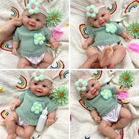 Poupée Reborn en Silicone Vivienne de 12 pouces, réaliste, avec cheveux implantés, membres souples, anatomiquement correcte pour les enfants