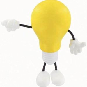 Custom Logo Promotional Gifts Lightbulb <b>Squeeze</b> Toy With Hand Lightbulb Shape PU Foam Stress <b>Ball</b> - Product Image 1