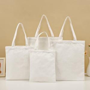 Bolsa de compras reutilizable de lona de color sólido personalizada OEM de alta calidad con impresión. - Product Image 5