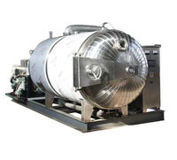 Machine de lyophilisation électrique à usage domestique, sécheur alimentaire automatique de 5 mètres carrés avec contrôle PLC et plateaux en acier inoxydable