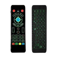 Keyboard Mouse Udara Nirkabel 2.4G OEM Grosir dengan Gyro, IR Learning, dan Lampu Latar untuk TV Box, PC, Laptop