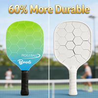 Ensemble de raquettes de pickleball en fibre de carbone T300 approuvé par l'USAPA, raquette professionnelle thermoformée, 2 pièces avec protection des bords, poignée en cuir, logo personnalisé