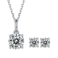 Collection de bijoux en moissanite Serendipity Gra 2022, collier de mariée, boucles d'oreilles et bague au design unique
