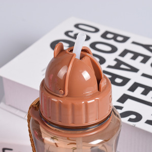 Borracce Portatili da Campeggio All'ingrosso da 350ml, Tazze d'Acqua in Plastica Riutilizzabili Ecologiche, Bicchieri con Cannuccia per Bambini - Product Image 3