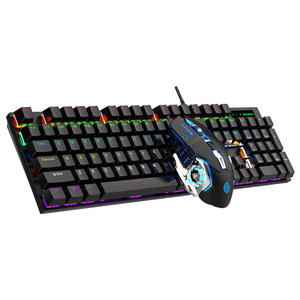 K-Snake Km600 Mechanical <b>Keyboard</b> <b>Mouse</b> Combo 104 Keys Rgb Backlit Wired Gaming Set - Product Image 5