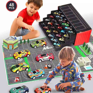 <span class=keywords><strong>Boîte</strong></span> de <span class=keywords><strong>rangement</strong></span> pour 48 mini voitures miniatures, collection de voitures de course unisexe, avec fonction de recul, <span class=keywords><strong>boîte</strong></span> de transport - Product Image 5