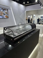 Réfrigérateur commercial de haute qualité pour boissons et aliments, vitrine réfrigérée pour sushis, idéal pour les restaurants et les pizzerias