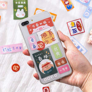 Autocollants textuels amusants pour sacs, motif Famille de petits pains vapeur, personnalisés, créatifs, avec messages de bénédiction, petits matériaux artistiques inspirants - Product Image 4