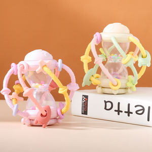 Populaire Silicone De Qualité Alimentaire Multi Anneau Saisir Jeu Sensoriel Sablier Hochet <span class=keywords><strong>Manhattan</strong></span> Dentition Jouet pour Bébés - Product Image 2