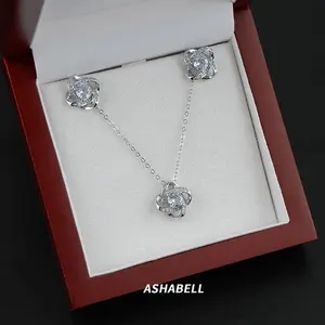 Высокое качество Любовь Узел 925 стерлингового серебра четыре листа клевера цветок ожерелье