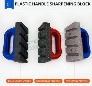 حصى مخصصة مقبض بلاستيكي شحذ حجر OEM دعم كتلة طحن الطوب فرك - Product Image 3