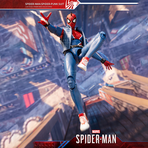 ZD Toys <span class=keywords><strong>Marvel</strong></span> Spider-Man Punk Armor 18cm/7in <span class=keywords><strong>Figurine</strong></span> d'action articulée à l'échelle 1/10 Modèle de <span class=keywords><strong>collection</strong></span> Figurines à collectionner - Product Image 4