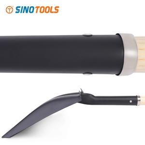 مجرفة يدوية للحدائق ذات مقبض خشبي قصير مربع الشكل، أداة حفر للحدائق - Product Image 3