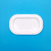 Couvercle à clipser anti-poussière pour lingettes humides et papier toilette, en plastique, de forme ovale, avec système de levage et de tirage, pour gants en nitrile