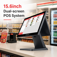 Caisse enregistreuse tactile tout-en-un 15,6 pouces pour magasin de détail, système POS Windows, directement de l'usine