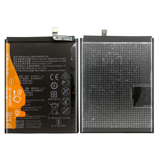 Replacement Battery Hb406689ecw for Huawei Y9 2019 Enjoy 7 Plus Enjoy 8 Plus Battery Original Cell 3.82V 4000mah
