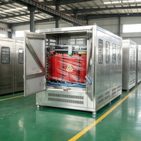 Hengdiantong SCB12-1600/10 Dökme Reçineli Kuru Tip Trafo 10kV 220V Tamamen Alüminyum Epoksi Üç Fazlı Düşük Gürültülü OEM ODM İç Mekan CE