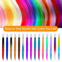 Échantillons de cheveux de 8 pouces, anneaux de couleur de cheveux avec boucles en PVC, 100% cheveux humains, échantillon de couleur pour tester la couleur