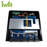 Acheter Pc industriel J1900 6COM RS485 Mini Pc industriel robuste VGA HD bureau industriel pour Win Linux