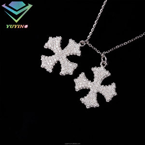 จี้รูปกางเขนวินเทจส่งเร็ว ผลิตจากเงินแท้ 925 ประดับเพชรโมอิสซาไนต์ VVS ระดับพรีเมียม ผ่านการทดสอบเพชร พร้อมใบรับรอง GRA เหมาะสำหรับเป็นของขวัญ - Product Image 2
