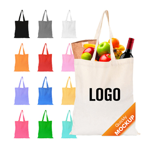 Reusable Custom Logo Printed Letter Pattern Digital Printing Tote Bags Promotional Shopping Bags with Custom Color Size Options
