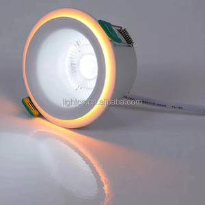 New arrivals lõm Nhôm Vòng chống chói LED COB downlights 8W + 8W khách sạn Downlight - Product Image 2