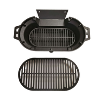 Vente en gros petit dessus de table hibachi en fonte barbecue portable charbon de bois mini barbecue grill dessus de table extérieur