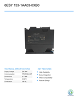 Controlador de Programación PLC Inteligente PROFIBUS DP S-I-E 6ES7 153-1AA03-0XB0 Usado para Automatización Industrial