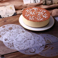 4 Stück Cake Top Schablonen Cookie/Kuchen Dekorieren Mal vorlagen Backwerk zeug für Cupcake Hochzeit