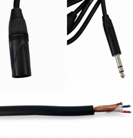 Câble de microphone XLR mâle-femelle OEM RH-X052 avec blindage spiralé, gaine en PVC, conducteur en cuivre sans oxygène