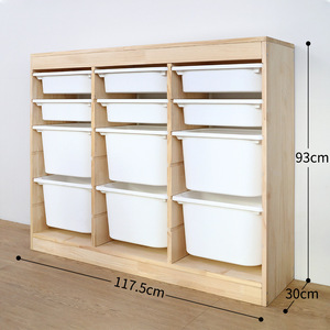 Montessori Armario de Almacenamiento de Muebles para Dormitorio de Niños, Organizador de Juguetes, Estante de Madera Moderno - Product Image 5