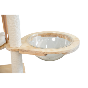 Kualitas tinggi besar multi-tingkat kucing pohon rumah kayu kucing memanjat menara dengan Sisal menggaruk <span class=keywords><strong>Post</strong></span> - Product Image 5