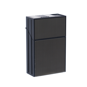 Wholesale Portable Automatic Tobacco <strong>Cigarette</strong> Case <strong>Cigarette</strong> Boxes <strong>2</strong> In <strong>1</strong> Kit 20pcs <strong>Cigarette</strong> Holder With <strong>Lighter</strong> - Product Image 3