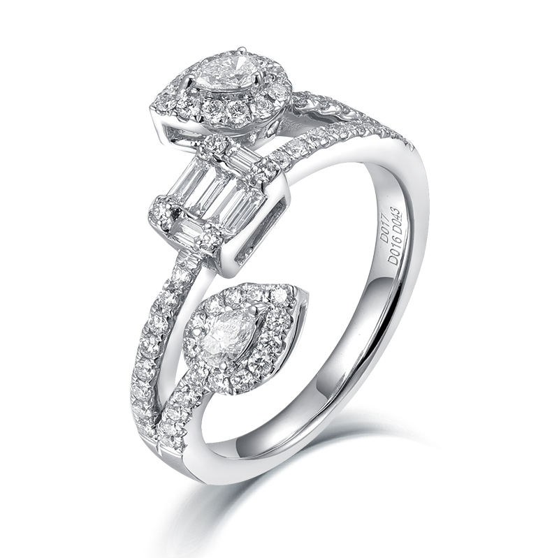 ทองคำขาว14K/สีเหลืองทอง/กุหลาบทอง