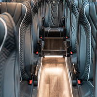 Sièges de fourgon Mercedes Sprinter, sièges de fourgon Sprinter, lit avec petite chaise pliante, housse de siège en cuir épais pour bus, cuir épais