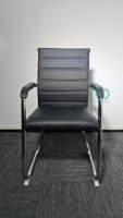 Chaise de bureau robuste Foshan sans roulettes en tissu maillé pour réunions, réceptions, visiteurs, événements et conférences