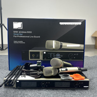 Microphone sans fil en métal SKM6000 - Microphone sans fil à deux canaux pour microphone professionnel UHF - Bande FM section U