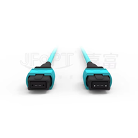 Cordon de brassage fibre optique MPO OM3 Multimode 8 fibres à faible perte LSZH/PVC UPC 5m 40G/100G 850/1300nm 3.0mm YOFC/CORNING 20dB perte de retour
