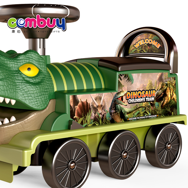 Dinosaur Ride on Car - Electric Track Sliding Train Toy