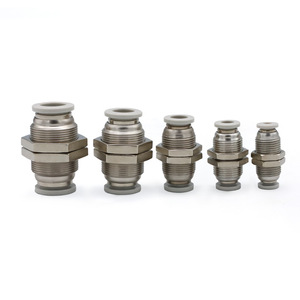 Sxqd Pneumatic <b>Quick</b> Connect Hose <b>Connector</b> Stainless Steel 4 6 8 10 12 14 16 Mm Straight Through Type - Product Image 1