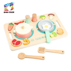 Puzzle de <span class=keywords><strong>cuisine</strong></span> <span class=keywords><strong>3D</strong></span> <span class=keywords><strong>en</strong></span> bois Set Pretend Cooking Game <span class=keywords><strong>Simulation</strong></span> Toy W10D881 - Product Image 1