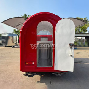 Chariot alimentaire électrique à trois roues ZOWN, rouge, cabine fermée avec pare-brise et rétroviseurs - Product Image 5
